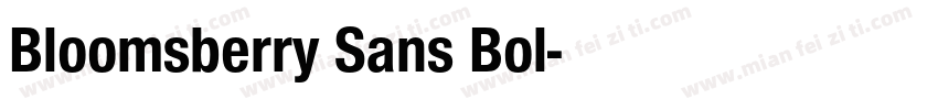 Bloomsberry Sans Bol字体转换